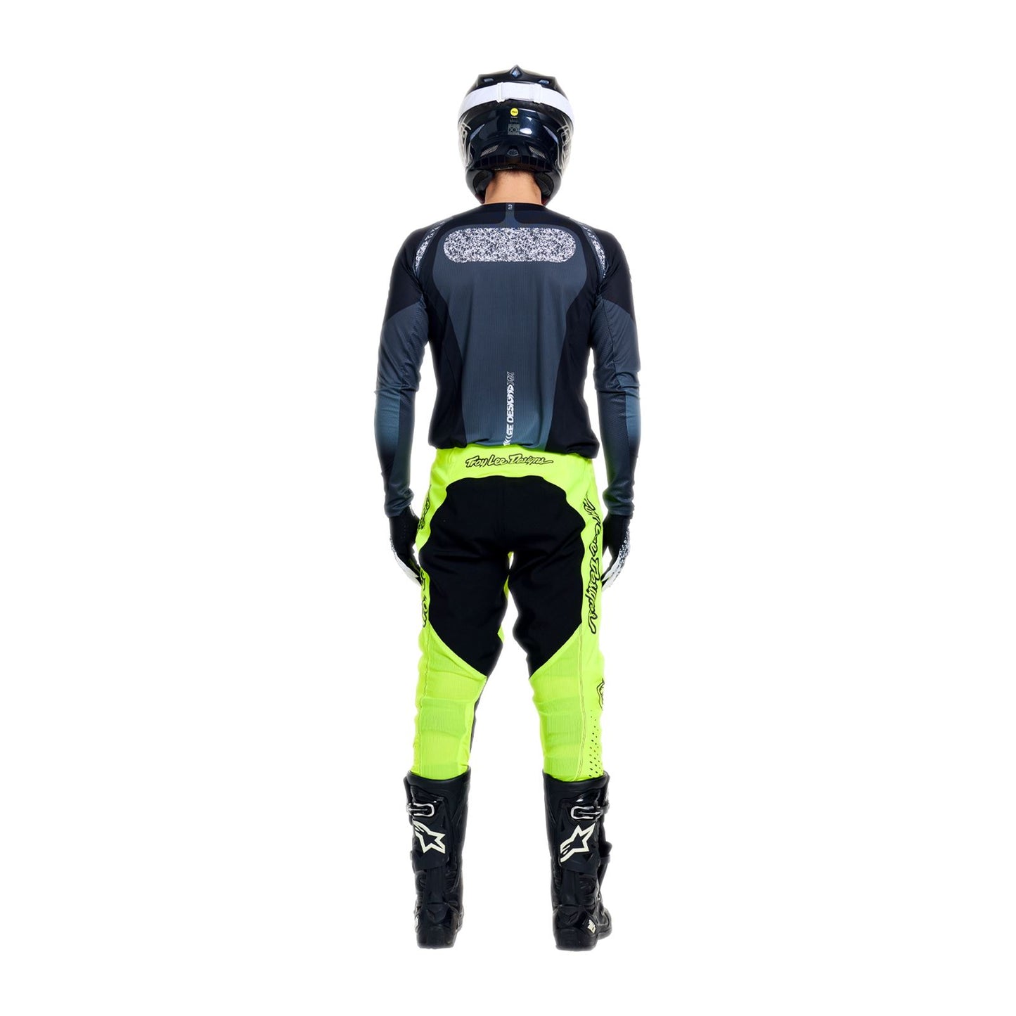 Troy Lee Designs Spring 2026 SE PRO Server MX Combo Kit Black Grey Flo Yellow