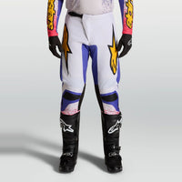 Alpinestars 2027 Fluid Drag MX Pants Light Lilac Blue Iris Gold