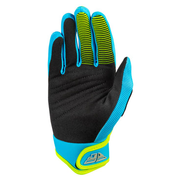 Fly Racing 2026 Motocross Gloves F-16 Youth  Blue Hi-Vis