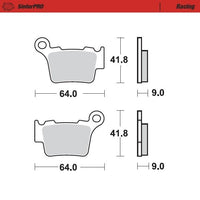 Moto-Master Rear Pro Racing Sintered Brake Pads For Husqvarna FE 501 (Magura caliper) 2018-2021