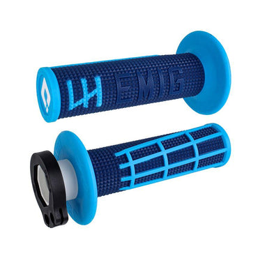 ODI EMIG 2.0 Lock On Grip Navy Cyan For Gas Gas MC 450F 2020-2025