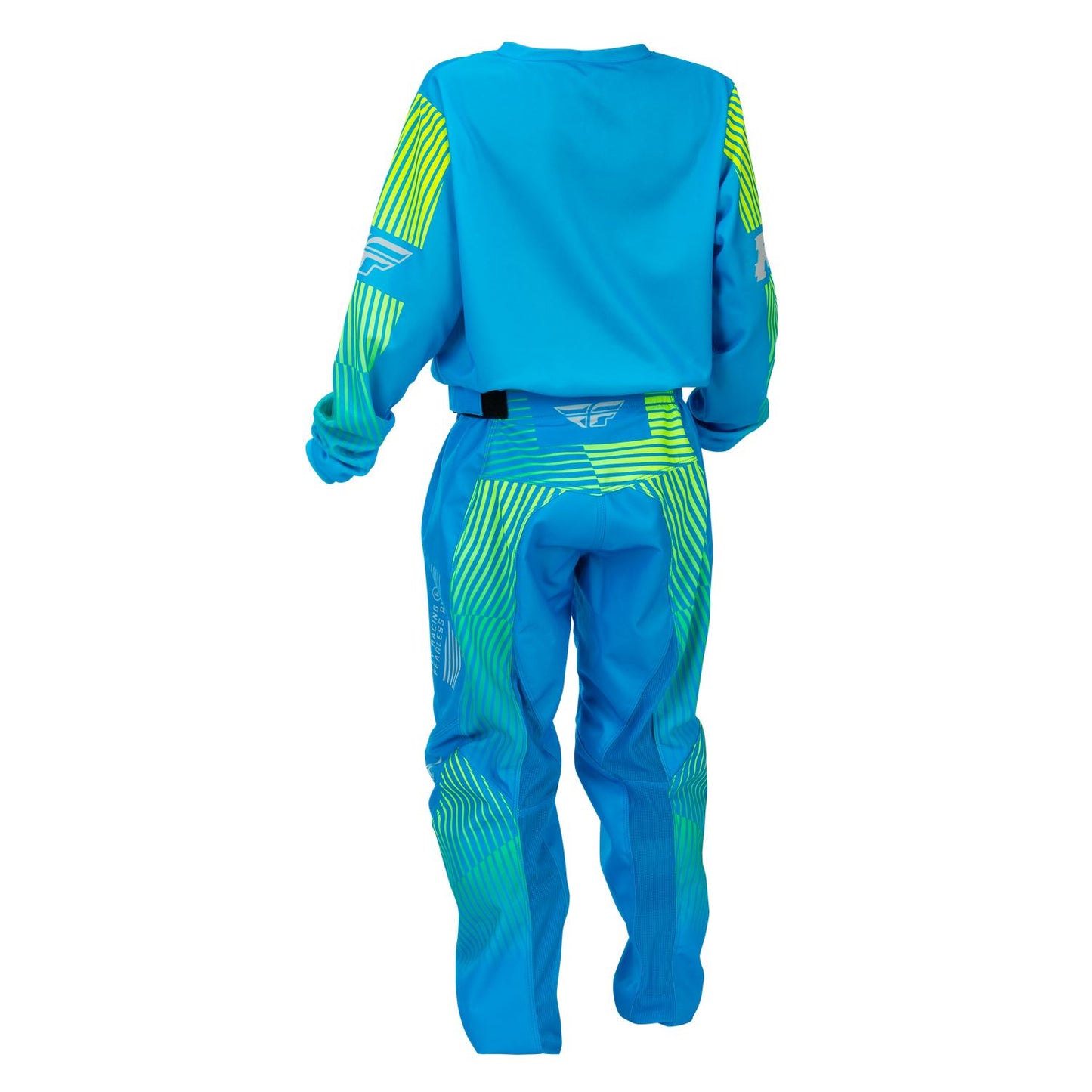 Fly Racing 2026 Motocross Combo Kit F-16 Youth  Blue Hi-Vis
