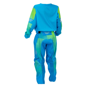 Fly Racing 2026 Motocross Combo Kit F-16 Youth  Blue Hi-Vis