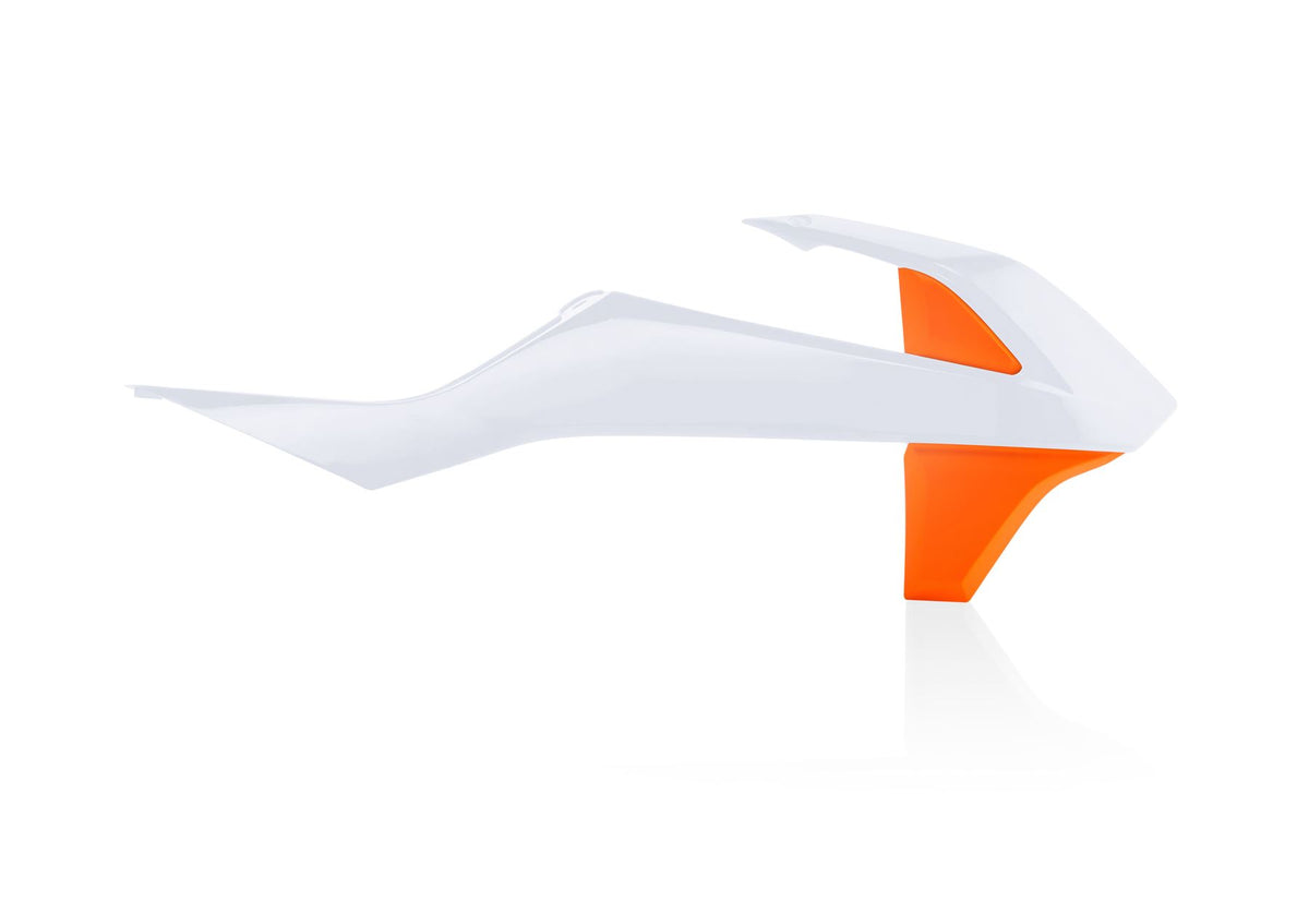 Acerbis Radiator Rad Scoops White 2 Orange For Gas Gas MC 85 2021-2024