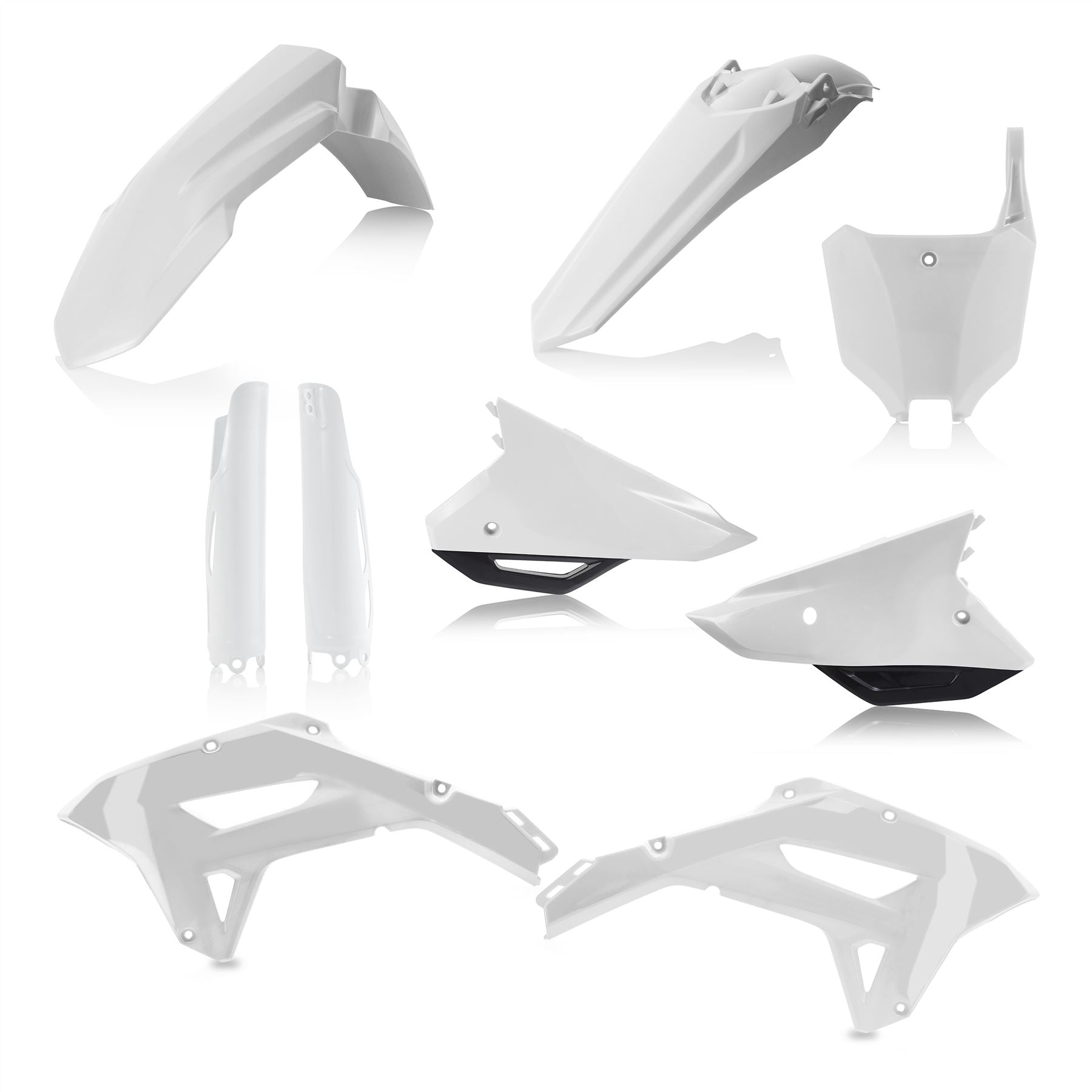 Acerbis Full Plastic Kit White Black For Honda CRF 250RX 2022-2024
