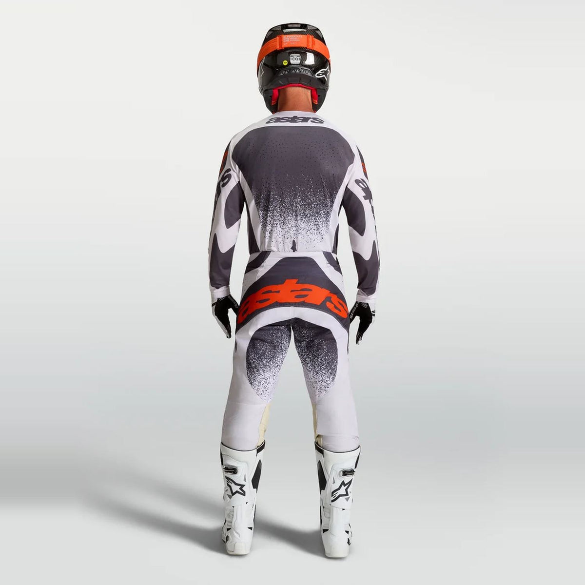 Alpinestars 2027 Techstar Swan MX Combo Kit Light Lilac Dark Gray Red Fluo