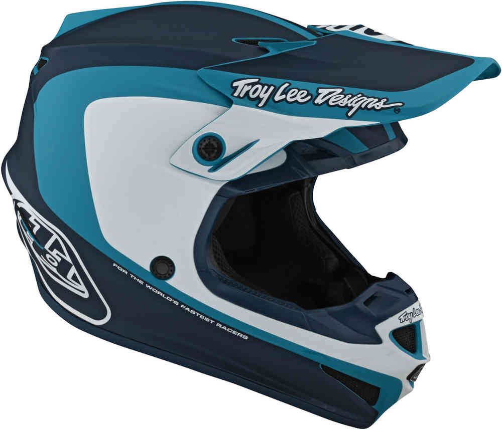 Troy Lee Designs SE4 Polyacrylite Helmet W/MIPS Corsa Marine Blue