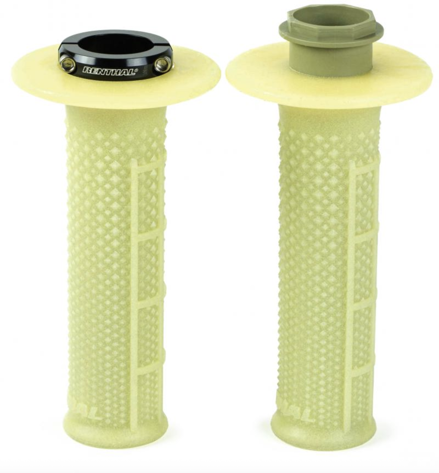 Renthal Lock-On Grips MX-R Works Tapered Half Waffle Aramid For KTM SX-F 350 2022-2025