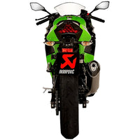 Akrapovic Titanium Line Slip On Silencer For Kawasaki EX 400 Ninja 2018-2022
