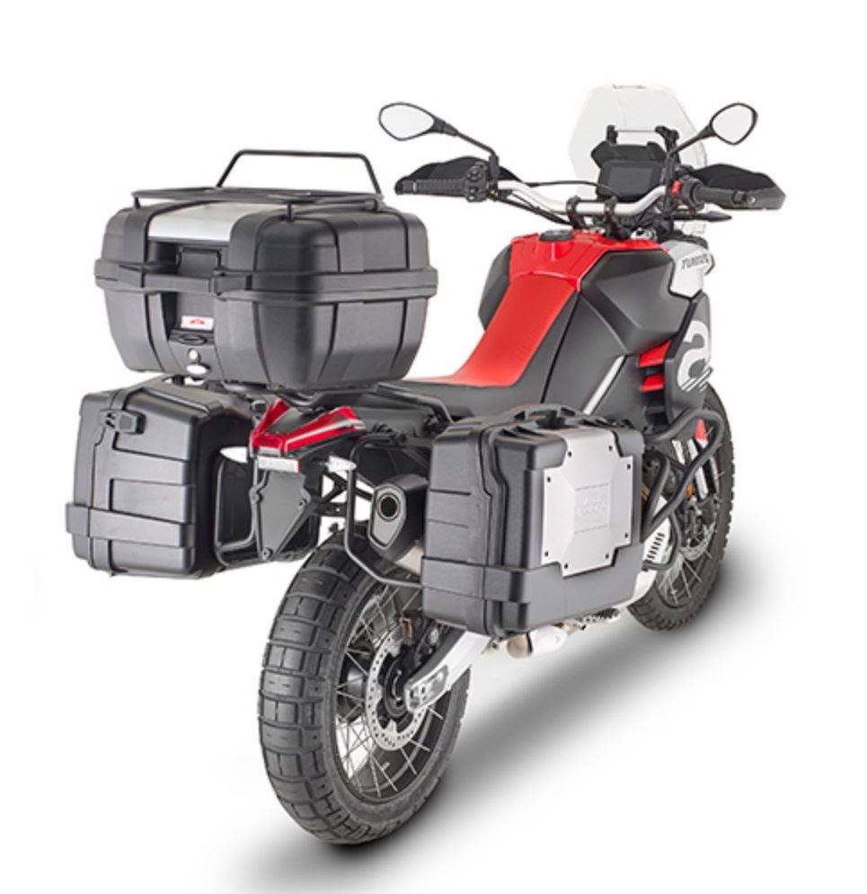 Kappa GARDA MONOKEY Full Luggage System Matt Black For Aprilia Tuareg 660 ABS 2021-2024