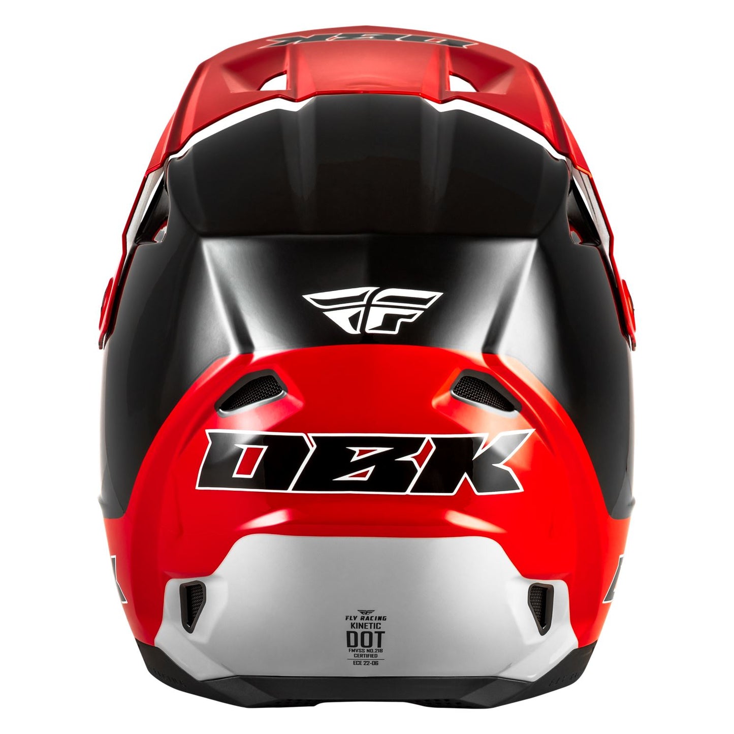 Fly Racing 2026 Motocross Helmet Kinetic DBK Black Red Grey