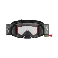 Alpinestars 2027 Supertech Firma Roll Off MX Goggles Black Silver Clear