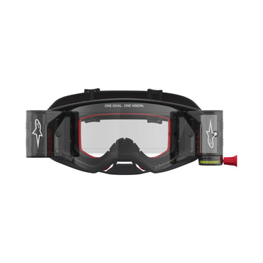 Alpinestars 2027 Supertech Firma Roll Off MX Goggles Black Silver Clear