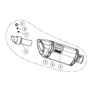 Akrapovic Carbon Exhaust Silencer For Yamaha MT-07 2014-2016