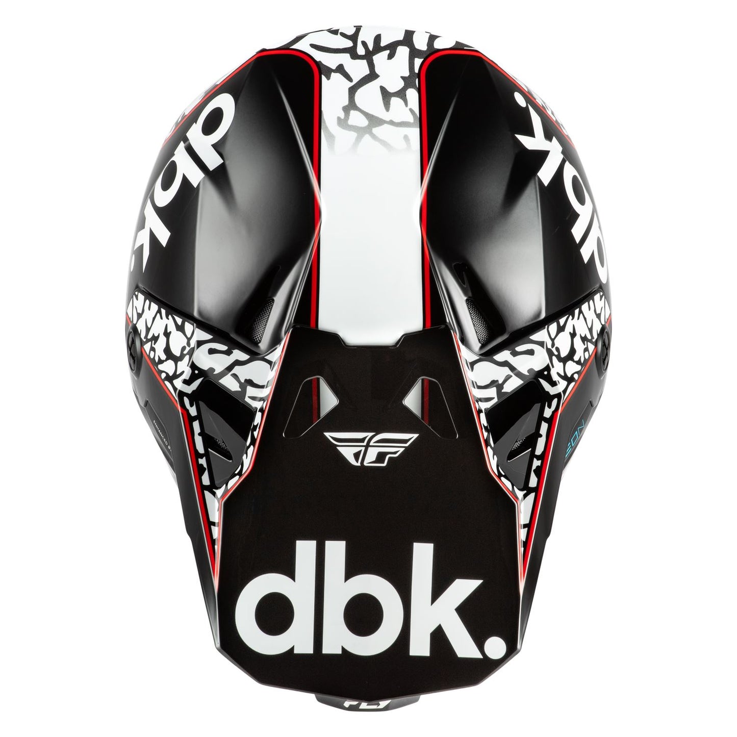 Fly Racing 2026 Motocross Helmet Formula CP DBK Black White Red