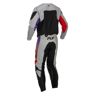 Fly Racing 2026 Motocross Combo Kit Kinetic  Grey Red Purple Black