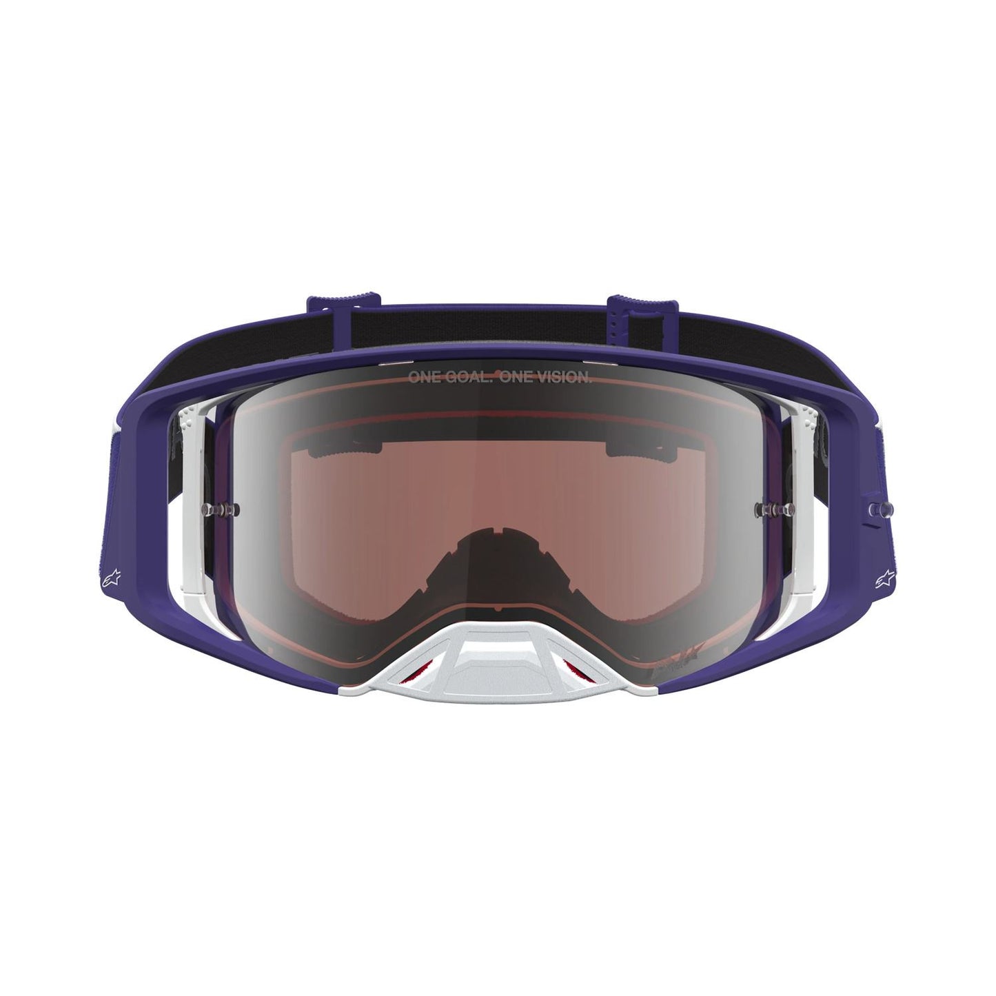 Alpinestars 2027 Supertech Atrox MX Goggles Deep Blue White Mirror Silver