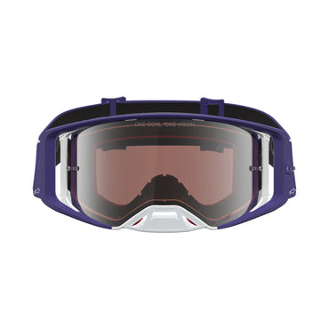 Alpinestars 2027 Supertech Atrox MX Goggles Deep Blue White Mirror Silver