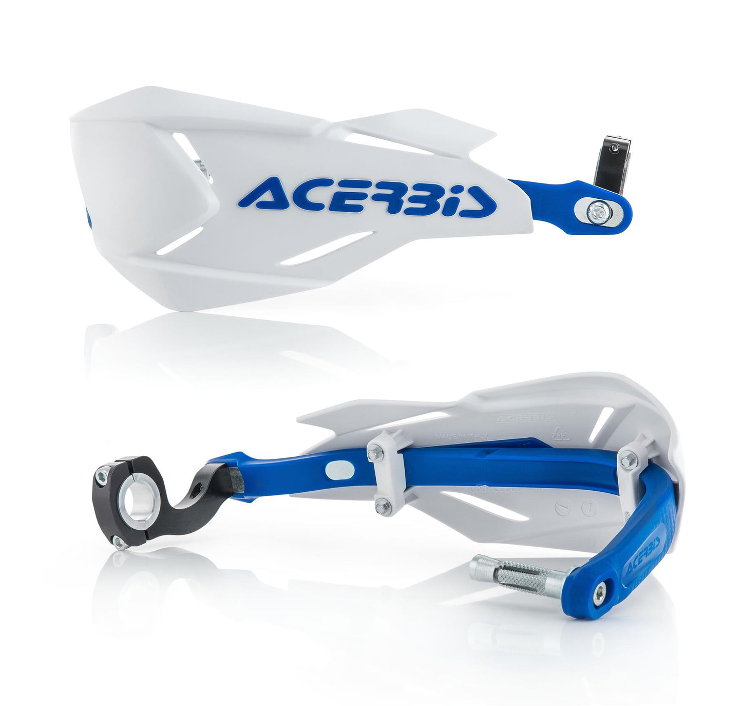 Acerbis X-Factory White Blue Handguards Yamaha YZ 250 450 FX 2019 - 2024
