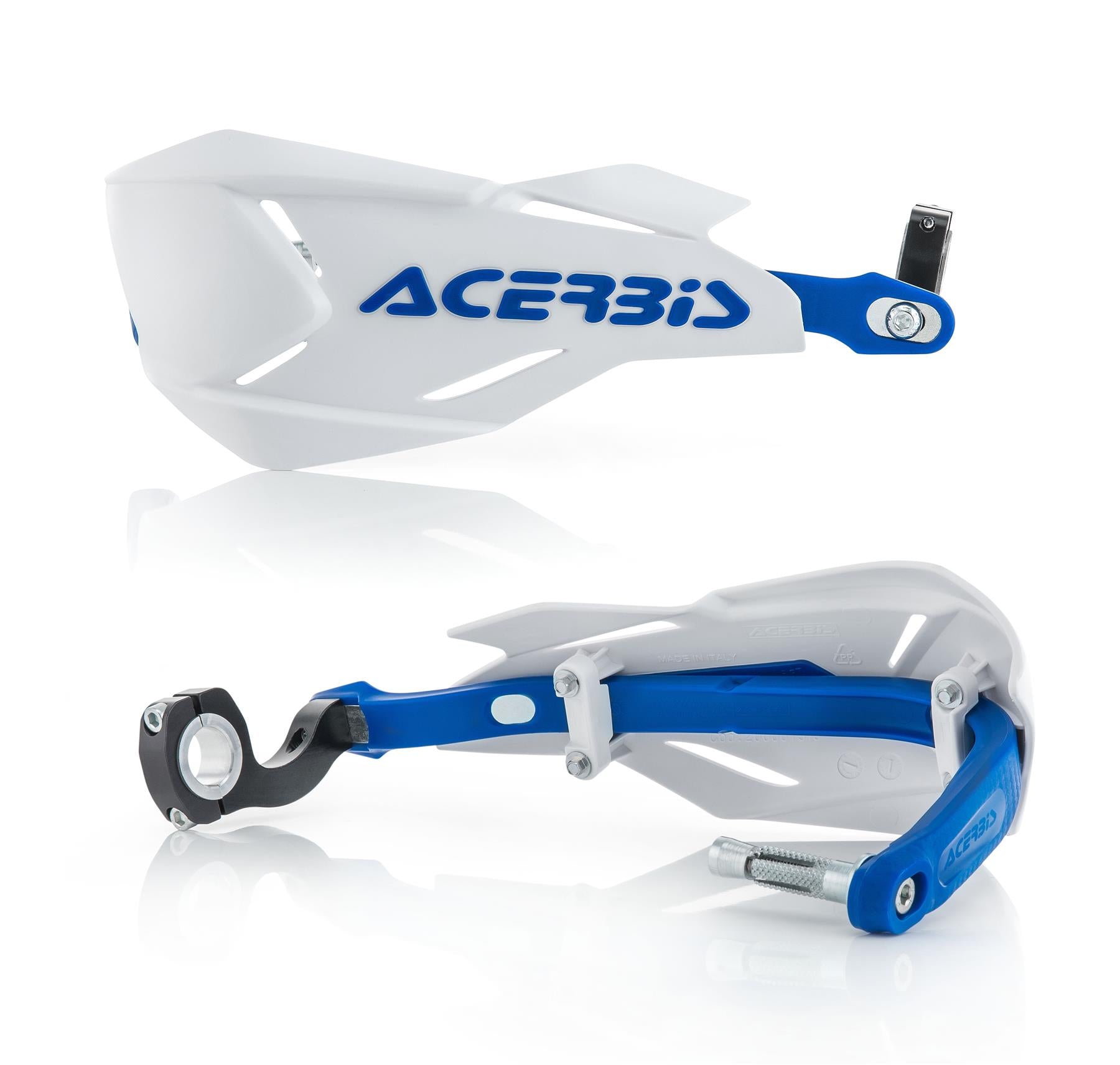 Acerbis X-Factory White Blue Handguards Yamaha YZ 250 450 FX 2019 - 2024