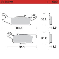 Moto-Master Pro Racing Sintered Brake Pads