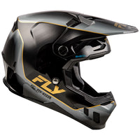 Fly Racing 2025 Formula CC Underglow Motocross Helmet Black Grey Gold