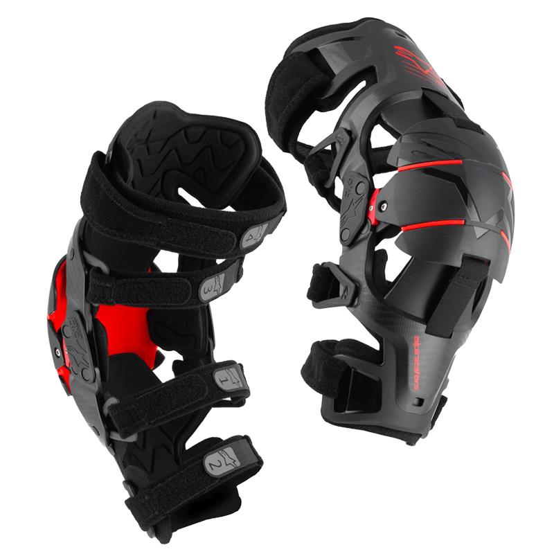 Alpinestars 2025 RK-1 Plasma Knee Braces Black Red