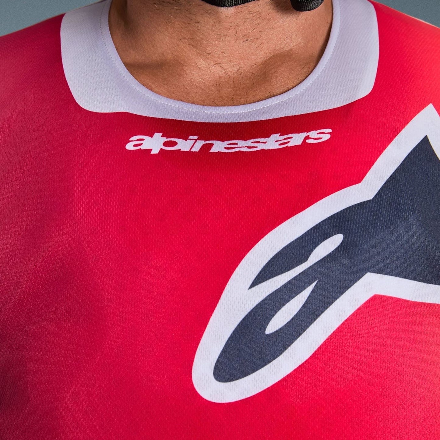 Alpinestars 2026 Racer Portl Motocross Jersey Red Light Grey Dark Grey