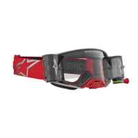 Alpinestars 2027 Supertech Firma Roll Off MX Goggles Red Silver Clear