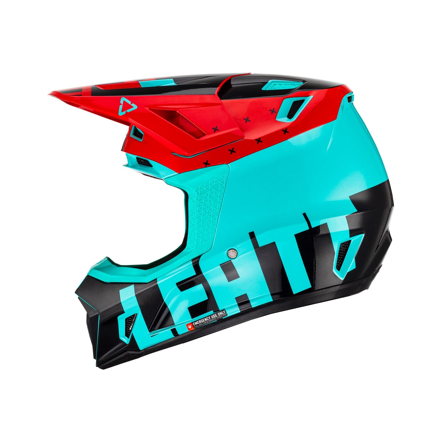 Leatt 2023 Helmet Moto 7.5 V23 Fuel with 4.5 Goggles & Helmet Bag
