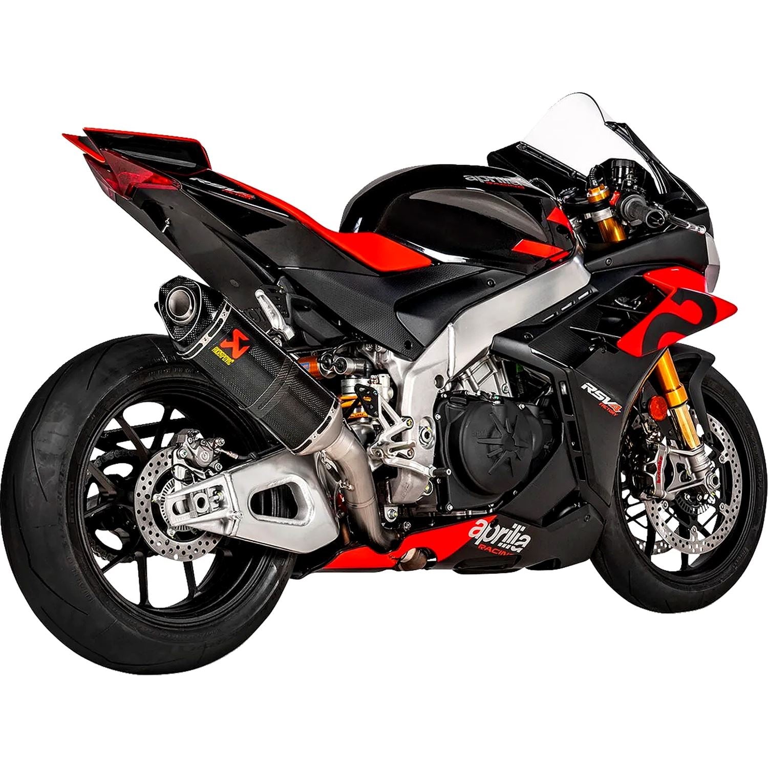Akrapovic Carbon Fiber Line Slip On Silencer For Aprilia RSV4 1100 ABS 2021-2024