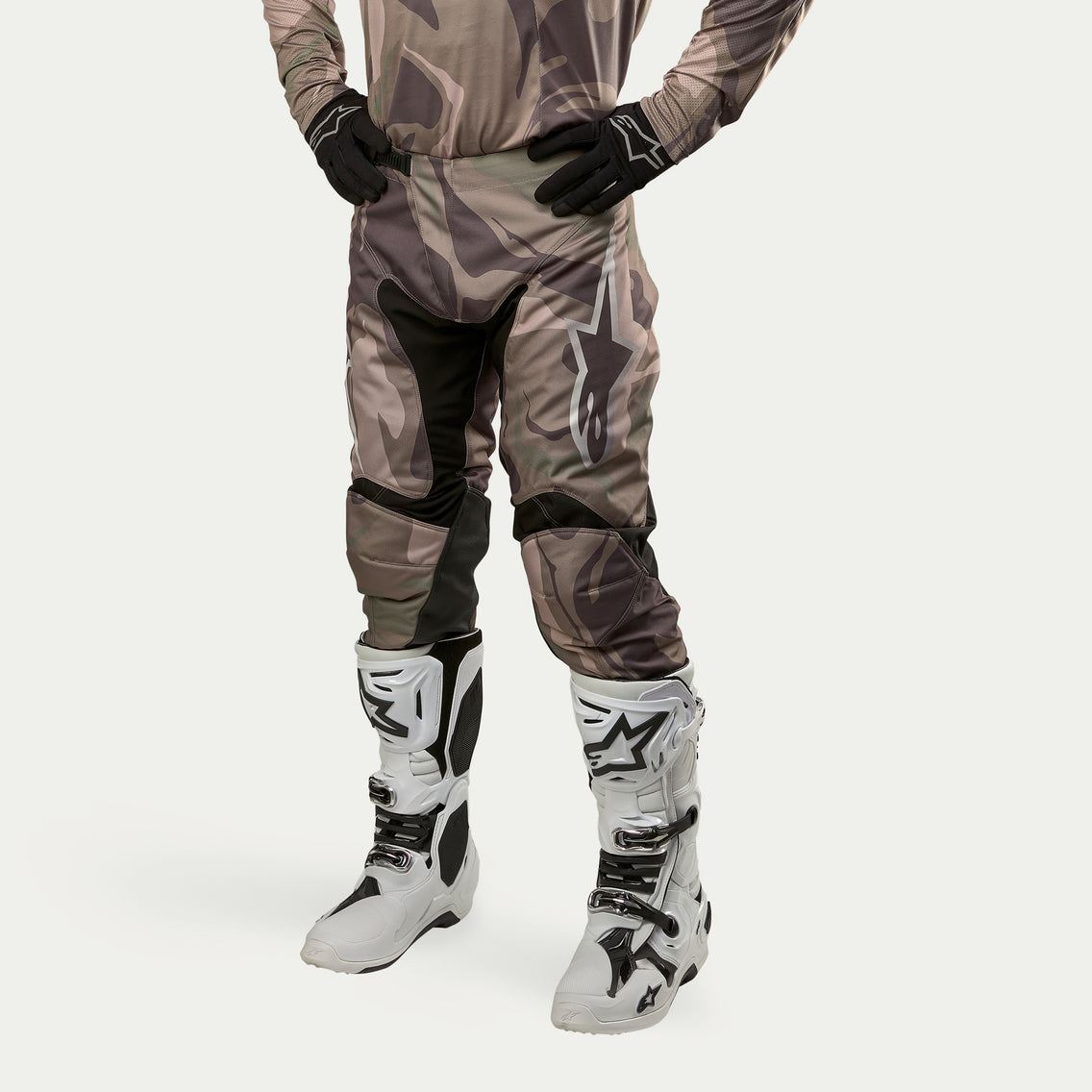 Alpinestars 2024 Racer Tactical Motocross Combo Kit Pants & Jersey Military Green Camo Brown Clearance