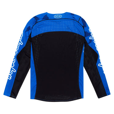 Troy Lee Designs Spring 2025 MX Jersey SE PRO Blotted Jersey Bright Blue