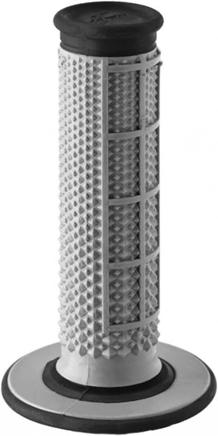 Renthal Dual Compound Tapered Half Waffle Grips Grey Black MX Enduro