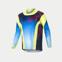 Alpinestars 2024 Racer Hoen Youth Motocross Combo Kit Yellow Fluo Blue Night Navy