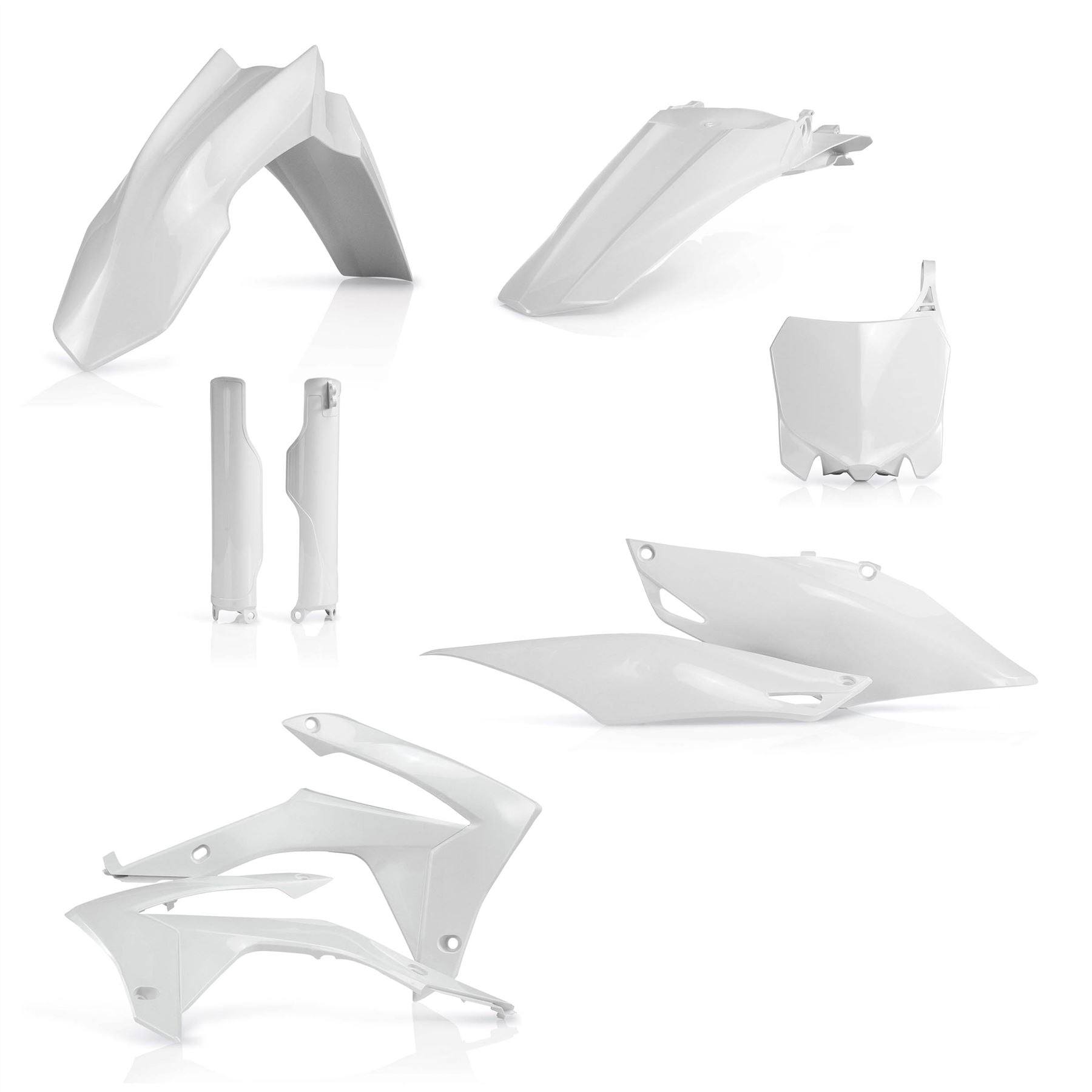 Acerbis Full Plastic Kit White For Honda CRF 250R 2014-2017