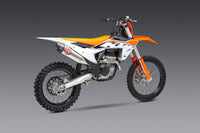 Yoshimura RS-12 Full Exhaust System Stainless Steel Stainless Steel Carbon Cap For Husqvarna FC 350 2023