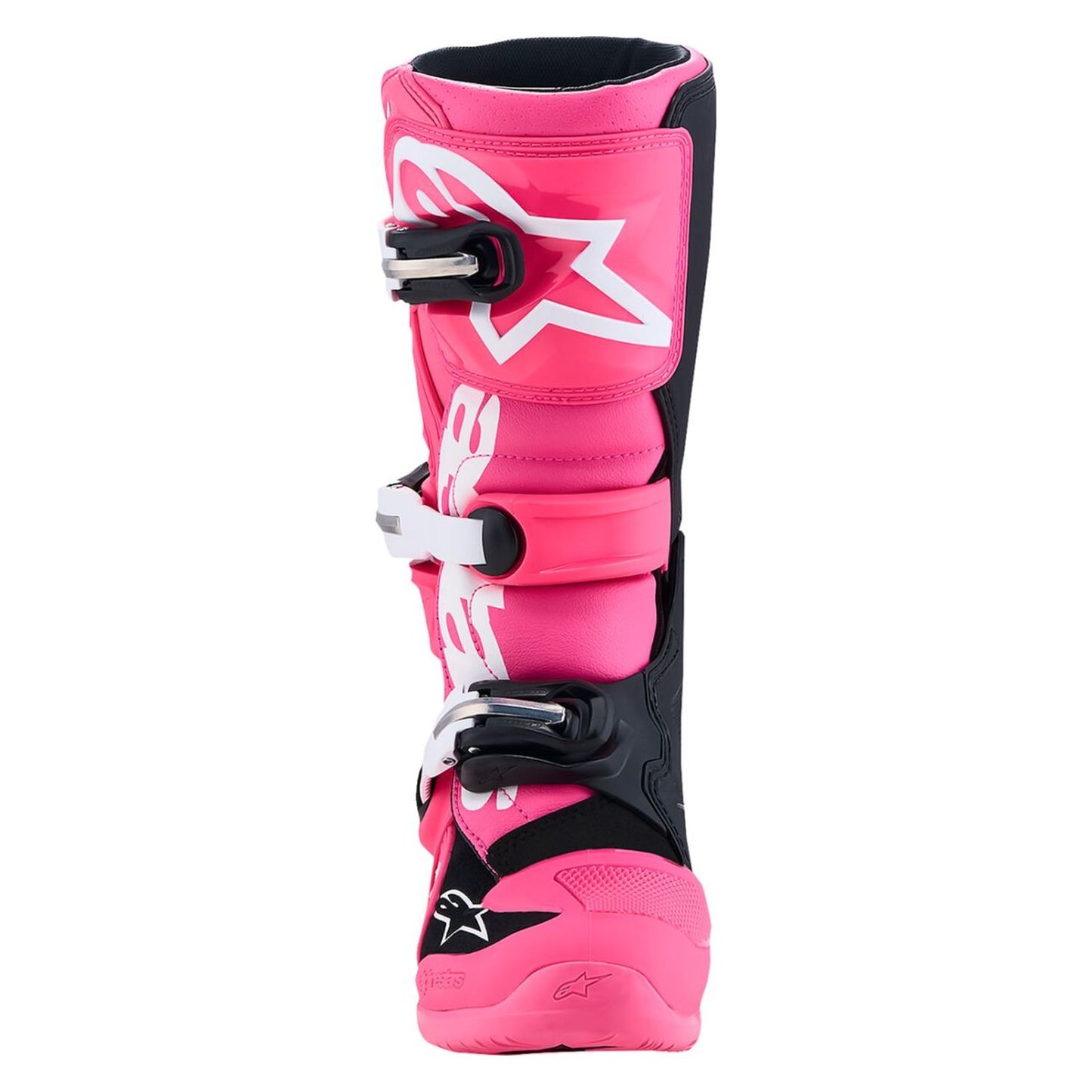 Alpinestars 2027 Youth Tech 7S MX Boots Pink Fluo Black White