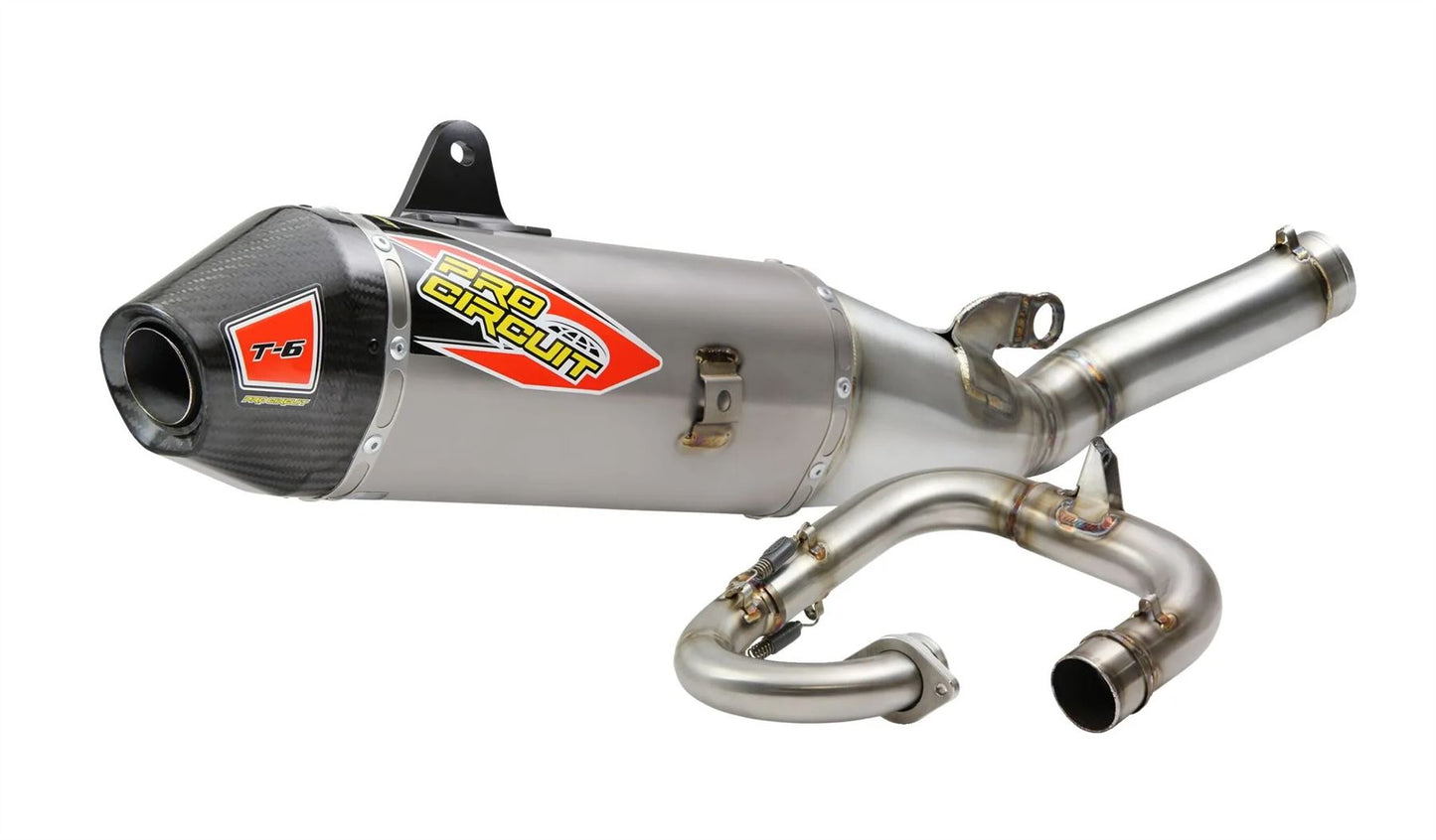 Pro Circuit T-6 Euro Stainless Exhaust System For Yamaha YZ 250 X 2019-2024