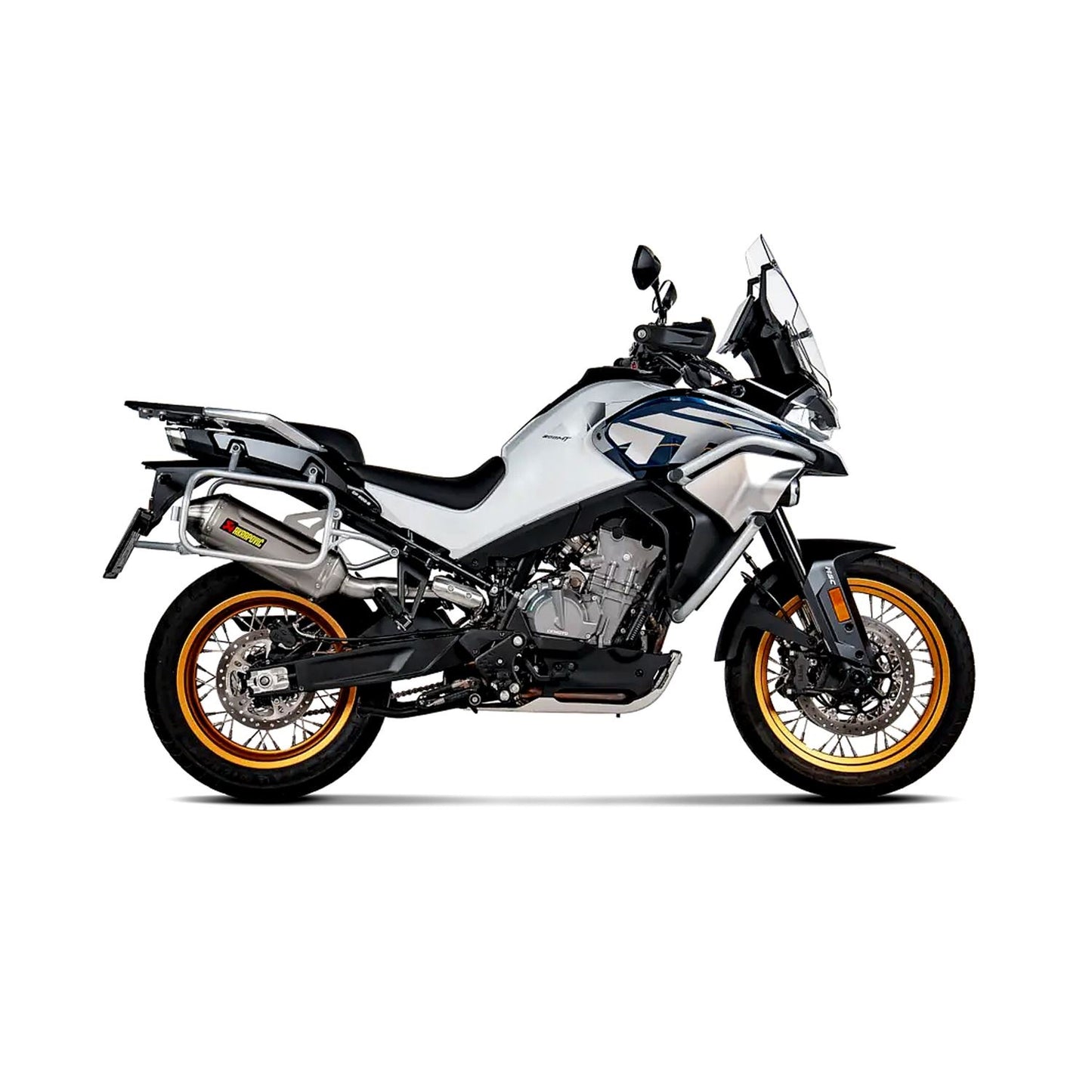 Akrapovic Titanium Line Slip On Silencer For CF Moto MT 800 ABS Explore 2024-2026