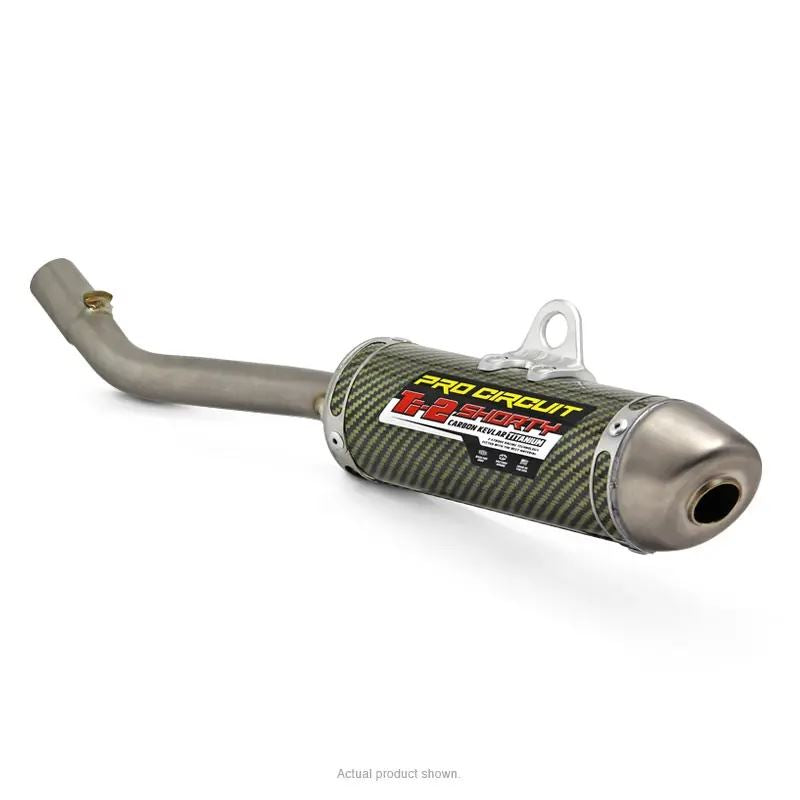 Pro Circuit Ti-2 Shorty Carbon Kevlar/Titanium Silencer For Kawasaki KX 125 2003-2007