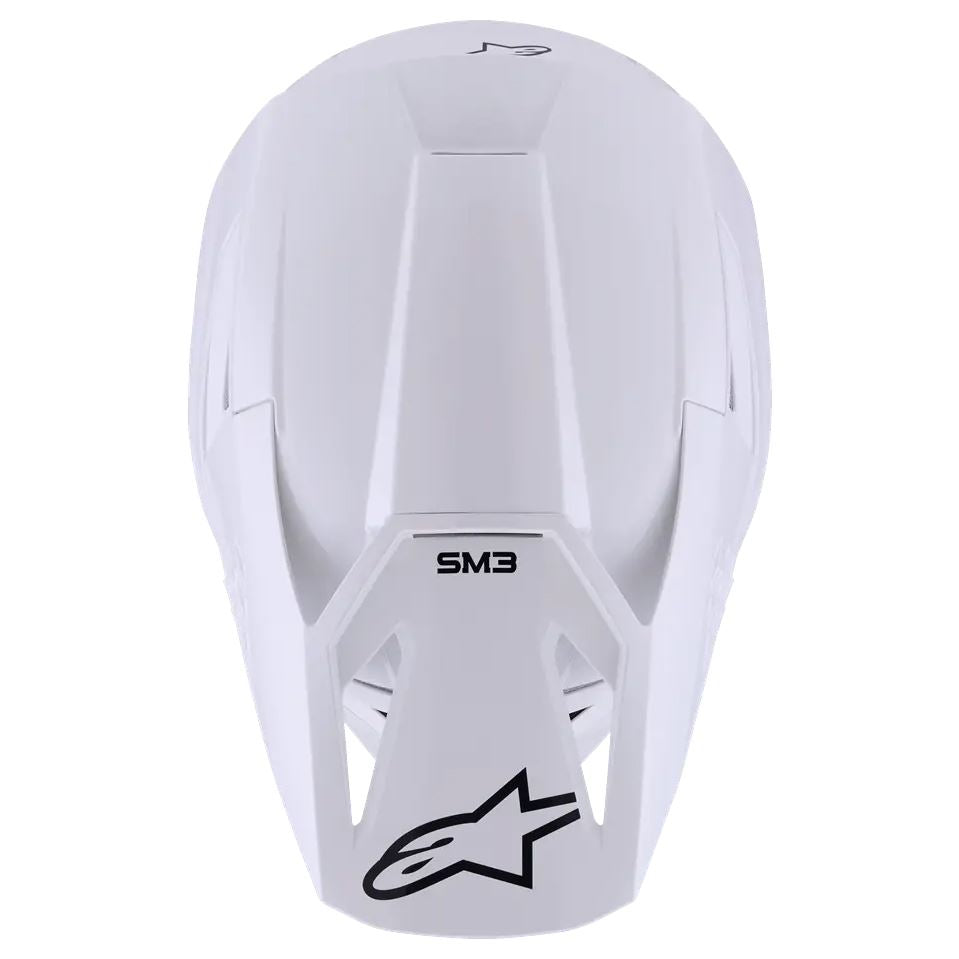 Alpinestars 2026 SM3 Solid Motocross Helmet Gloss White