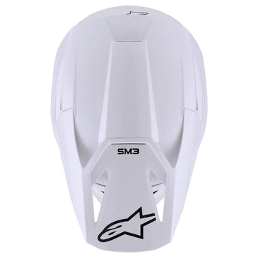 Alpinestars 2026 SM3 Solid Motocross Helmet Gloss White