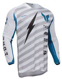 Thor 2025 Motocross Combo Kit Launchmode Vented Raid White Grey