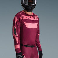 Alpinestars 2026 Racer Riway Motocross Jersey Dark Red Coral