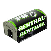 Renthal Fat Bar 36 Pad Black Green Bar Pad New