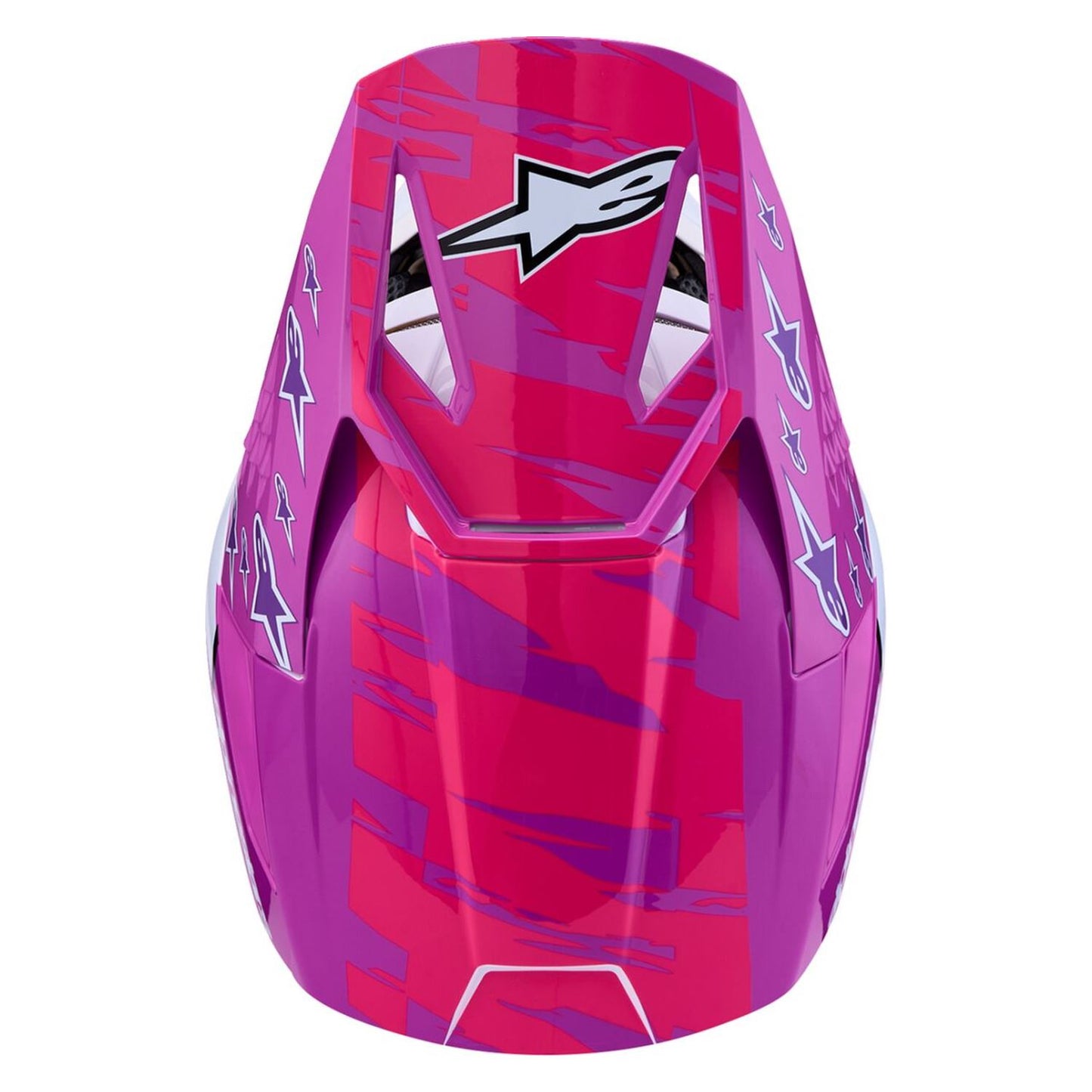 Alpinestars 2027 S-M3 Youth Falcon MX Helmet Purple White Black Pink