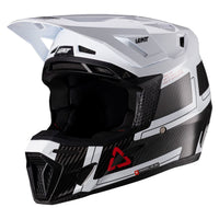 Leatt 2026 Motocross Helmet 9.5 Carbon White & 6.5 Iriz Goggles
