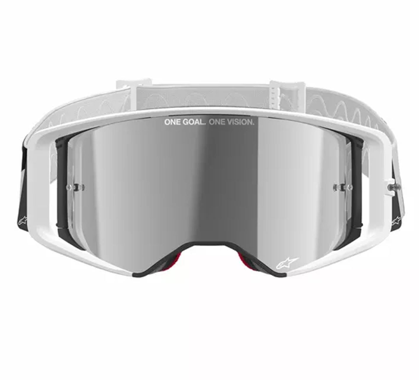 Alpinestars 2025 Goggles Supertech Corp Absolute Vision White Mirror Silver