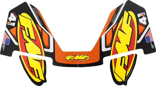 FMF 4.1 Original Exhaust Replacement Decal Stickers Orange Blue Yellow